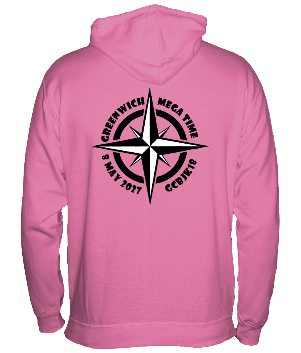 LC27 Hoodie Front & Compass Back Print (black text) - Image 3